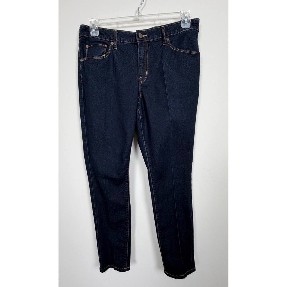 Ava & Viv Skinny Jeans Womens 14W Dark Wash Super Stretch Denim Pants